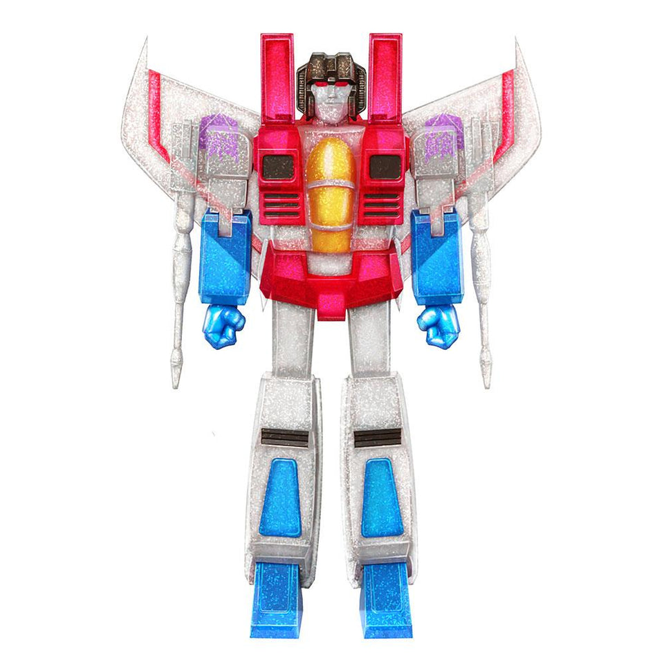 Transformers Ultimates Ghost of Starscream Glitter Translucent G1 Cartoon Figure Super7