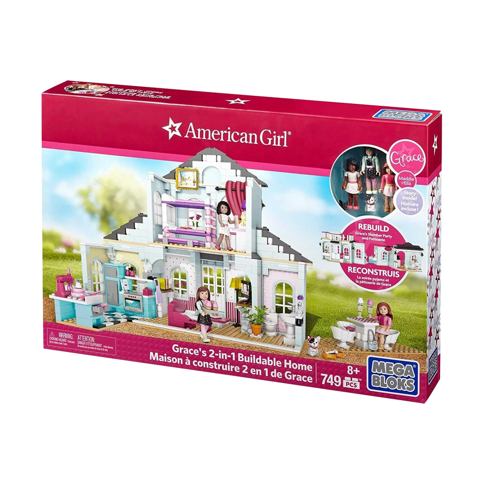 Mega Bloks American Girl Grace's 2-in-1 Buildable Play Home House Construx DPK87