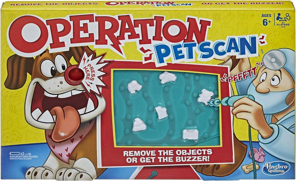 Operation Pet Scan Board Game Interactive Silly Sounds Kids Hasbro