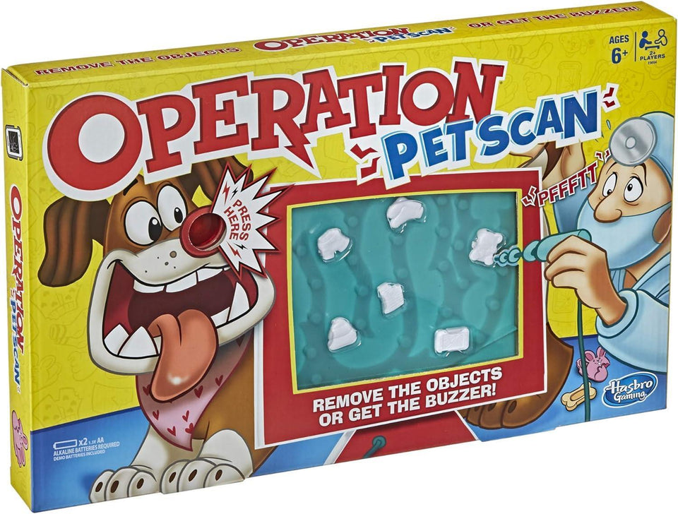 Operation Pet Scan Board Game Interactive Silly Sounds Kids Hasbro