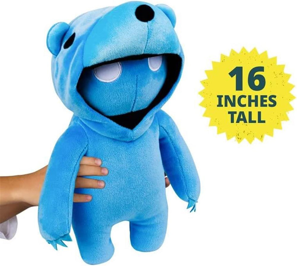 Gang Beasts Red Cat Blue Bear Plush 16" Doll Gamer Character Bundle Set PMI International