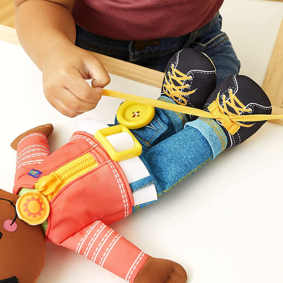 Playskool Dressy Kids Boy African American Doll Plush Toddler Learning Hasbro