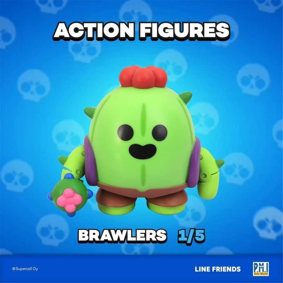 Brawl Stars Spike the Cactus Flower Fighter Plant Brawler Action Figure PMI International
