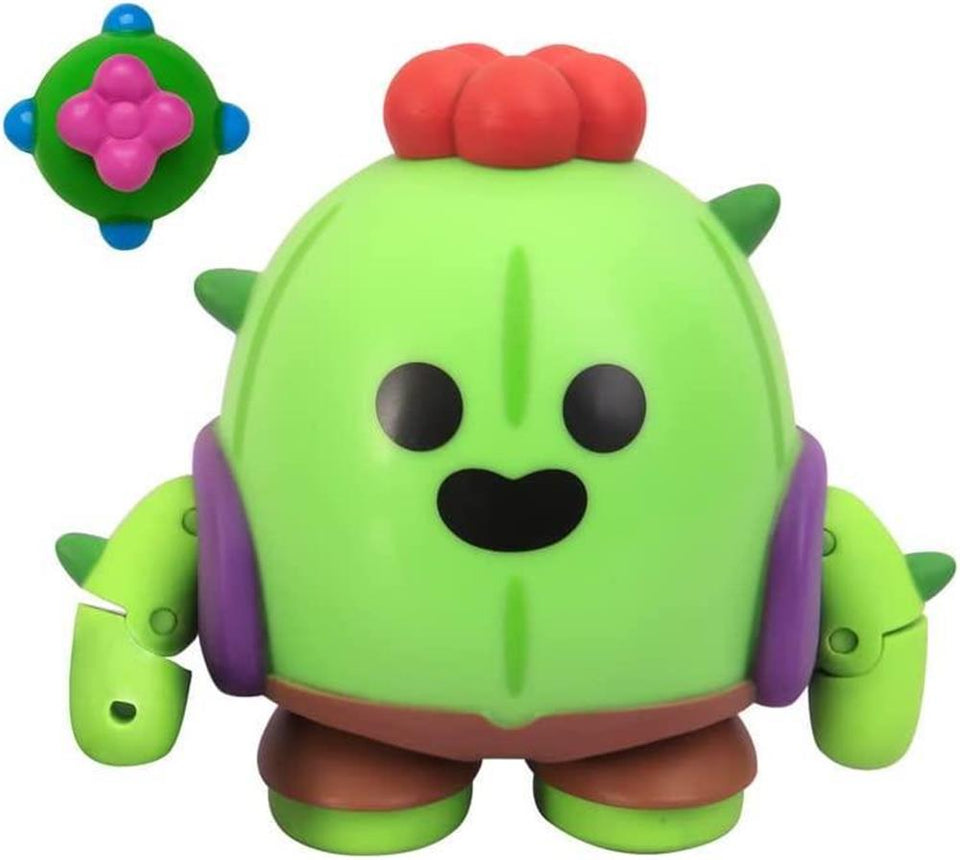 Brawl Stars Spike the Cactus Flower Fighter Plant Brawler Action Figure PMI International