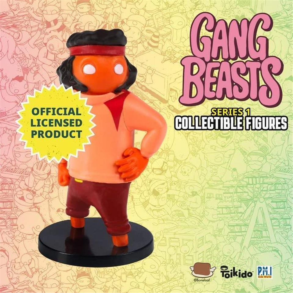 Gang Beasts Character Figures 12pk Red Cat Superhero Blue Bear Green Dragon PMI International