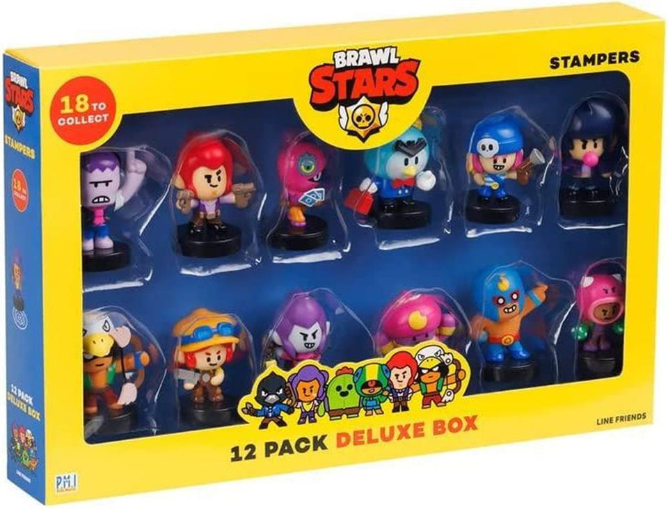 Brawl Stars Stampers 12pk Party Decor Cake Topper Video Gamer Gift Set PMI International
