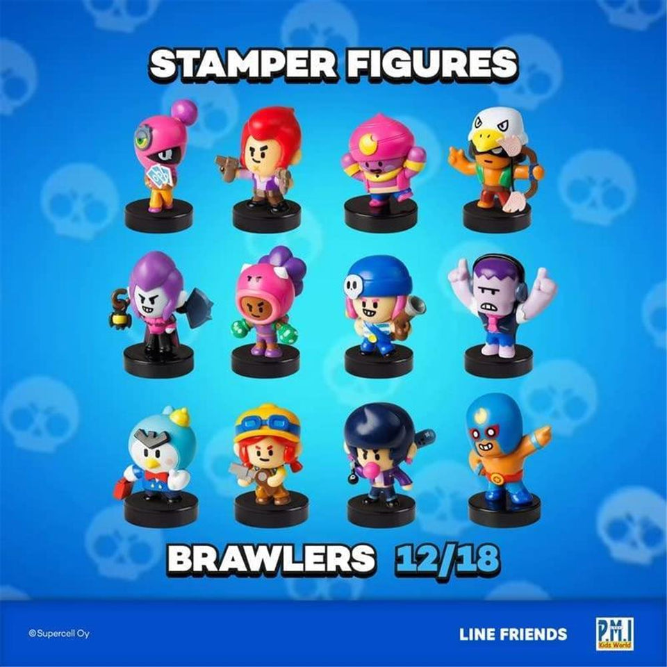 Brawl Stars Stampers 12pk Party Decor Cake Topper Video Gamer Gift Set PMI International
