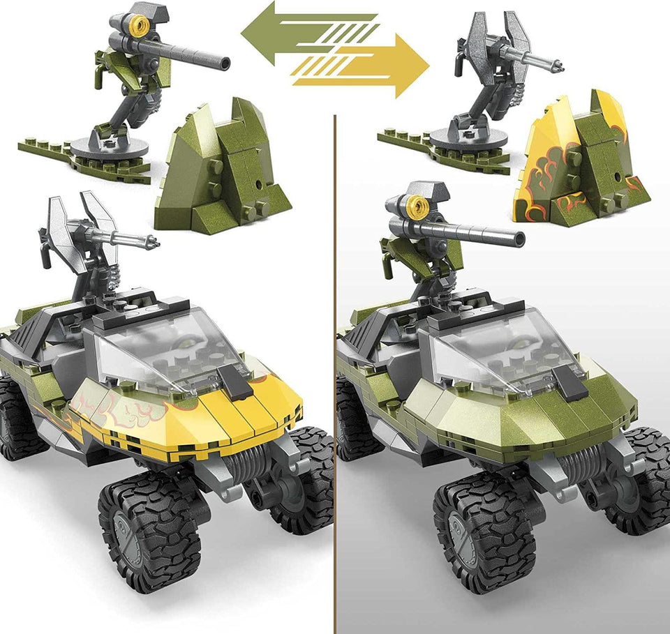 Mega Bloks Halo Universe Red Team Warthog Rescue 324pcs Playset 3 Small Figures Mattel
