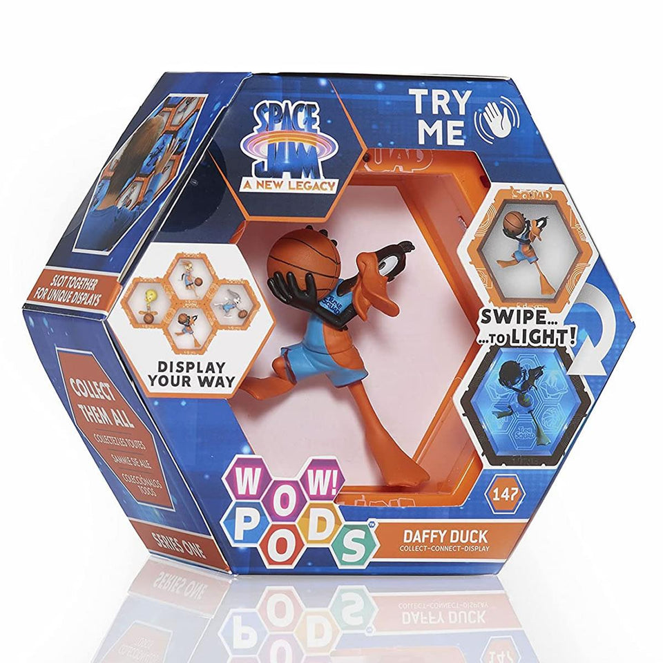 Space Jam A New Legacy Daffy Duck Swipe Light-Up Connect Figure Wow Pods