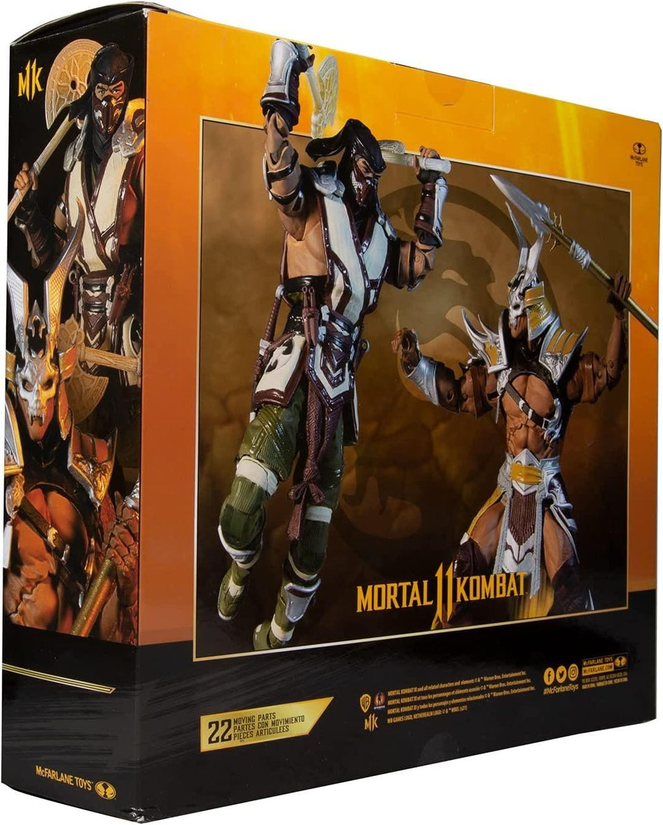 Mortal Kombat 11 Sub Zero vs Shao Khan 2pk Moving Parts Posable Figures McFarlane Toys