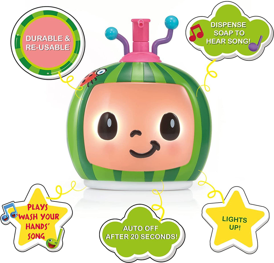 CoComelon Musical Soap Dispenser Wash Your Hands Song Lights Sounds WOW! Stuff