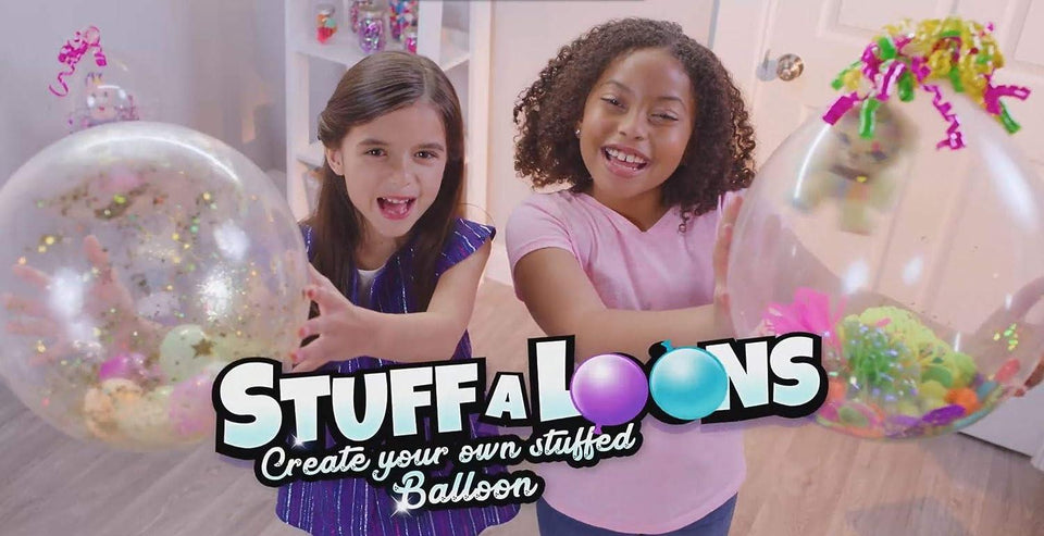 Stuffaloons Deluxe Stuffed Balloon Maker Kit Mini Deco Balloons Sparkles Confetti Pom Poms