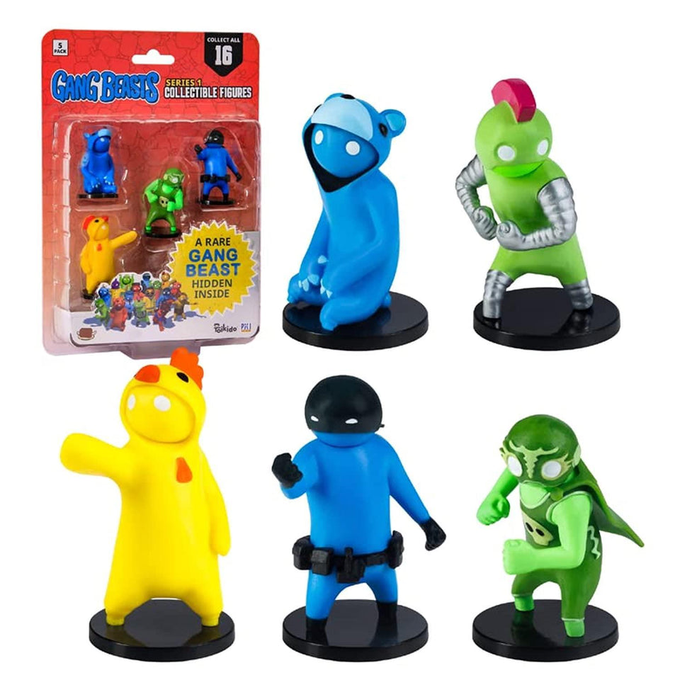 Gang Beasts Pencil Toppers 5pk Video Game Character Figures PMI International