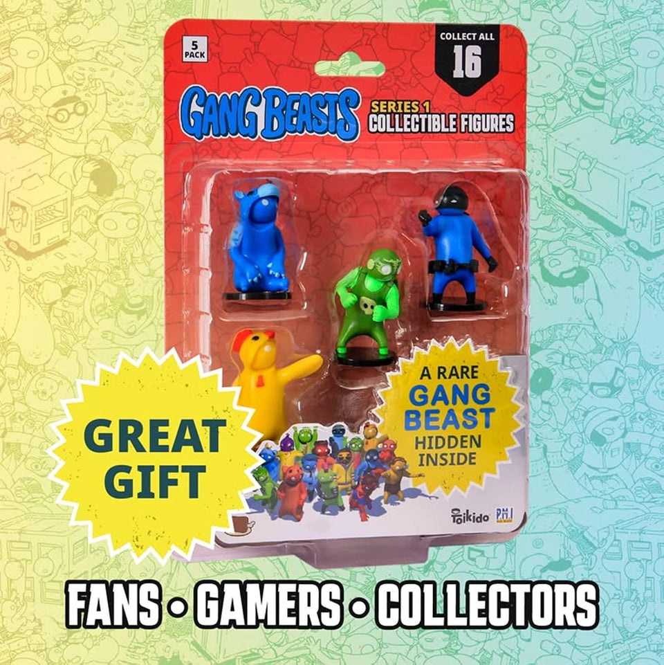 Gang Beasts Pencil Toppers 5pk Video Game Character Figures PMI International