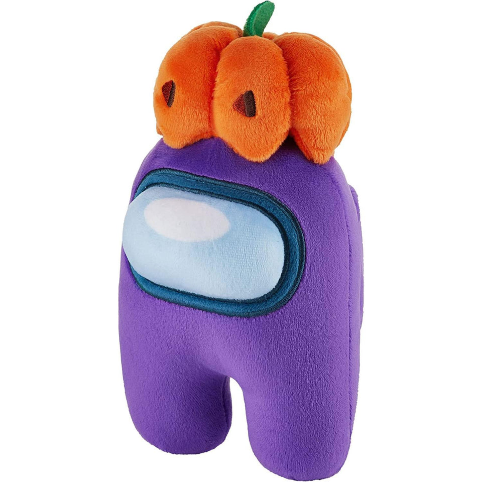 Among Us Plush Buddy Purple Crewmate Punkin Hat 8" Video Game Sus Imposter P.M.I.