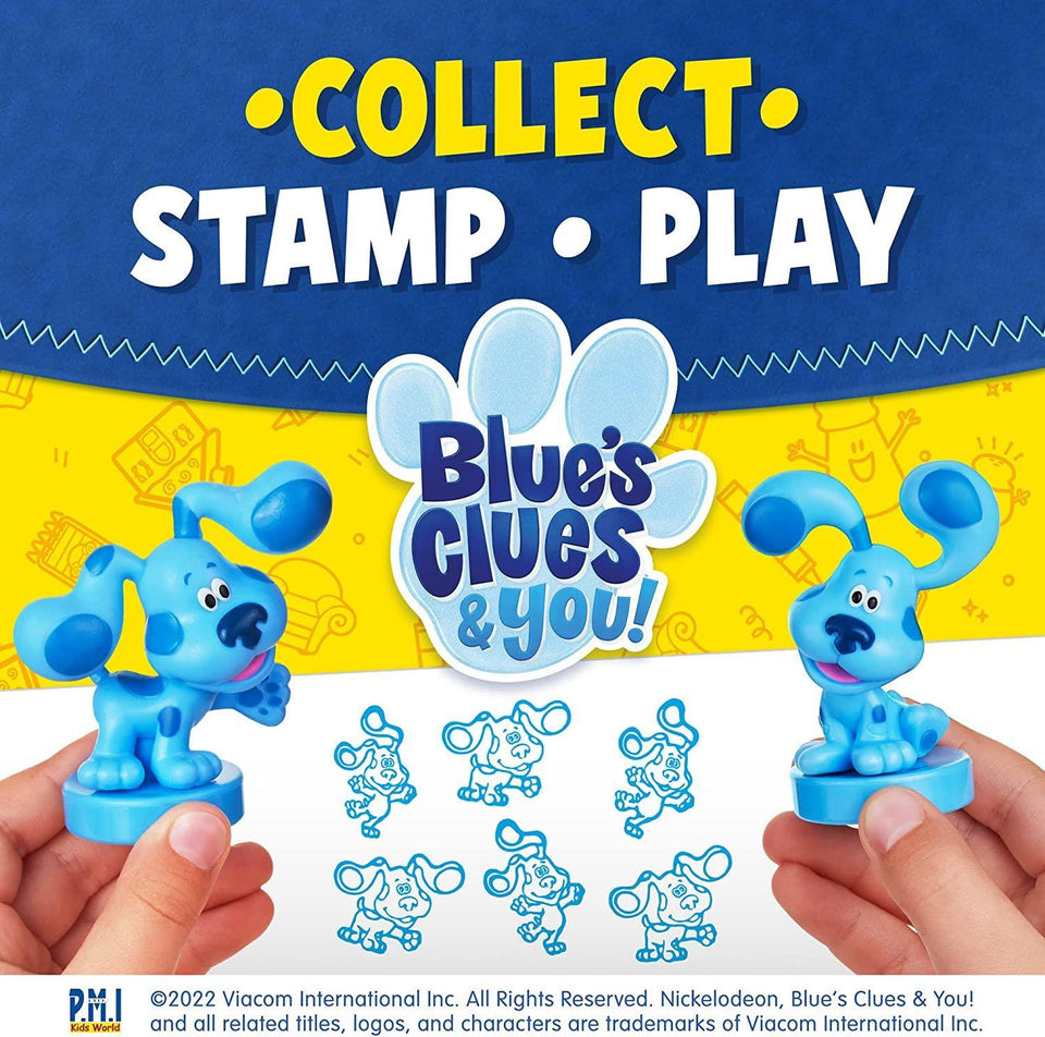 Blues Clues Stamps 5pk Tickety Tock Clock Slippery Soap Sidetable Drawer Set PMI International