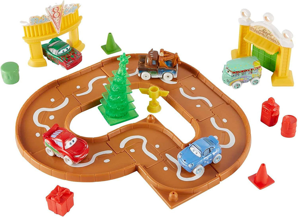 Pixar Cars Mini Racers Advent Calender XMAS Playset 25pcs Track Toys Mattel