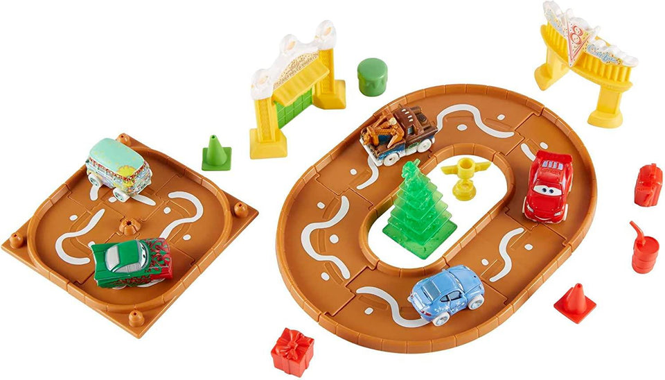 Pixar Cars Mini Racers Advent Calender XMAS Playset 25pcs Track Toys Mattel