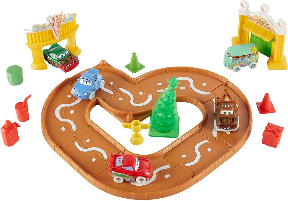 Pixar Cars Mini Racers Advent Calender XMAS Playset 25pcs Track Toys Mattel