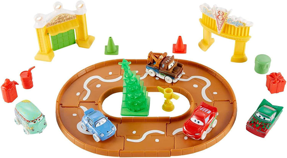 Pixar Cars Mini Racers Advent Calender XMAS Playset 25pcs Track Toys Mattel