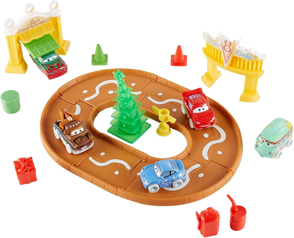 Pixar Cars Mini Racers Advent Calender XMAS Playset 25pcs Track Toys Mattel