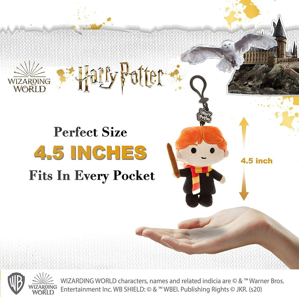 Harry Potter Plush Keychain 3pk Hermione Weasley Dobby Zipper Pull Set PMI International