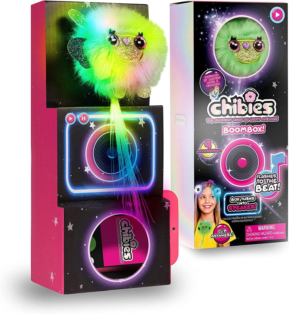 Chibies Boom Box Billi Llama Fluffy Lights to Beats Speaker Music Interactive Toy WOW! Stuff