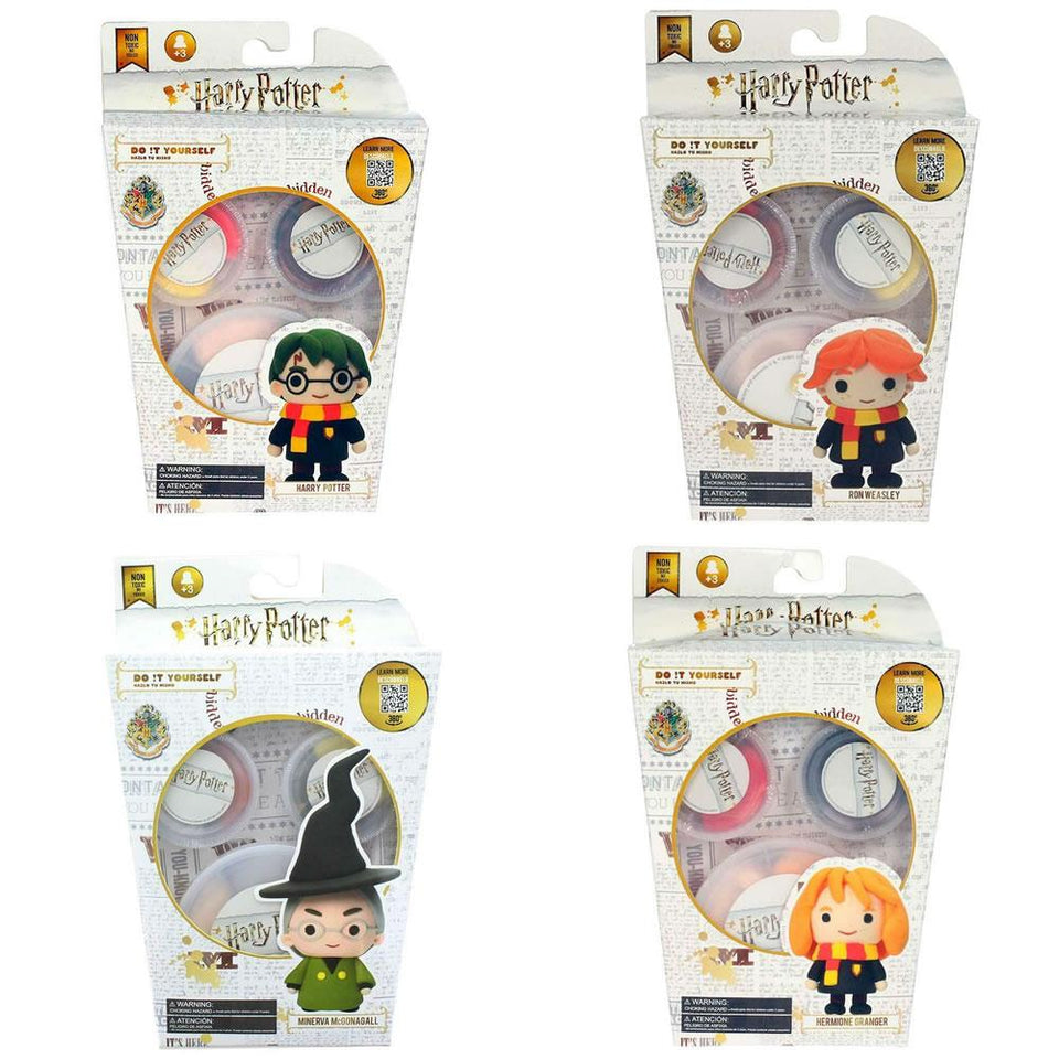 Harry Potter and Friends Super Dough 4-Pack Ron Hermione Minerva Modeling SD Toys