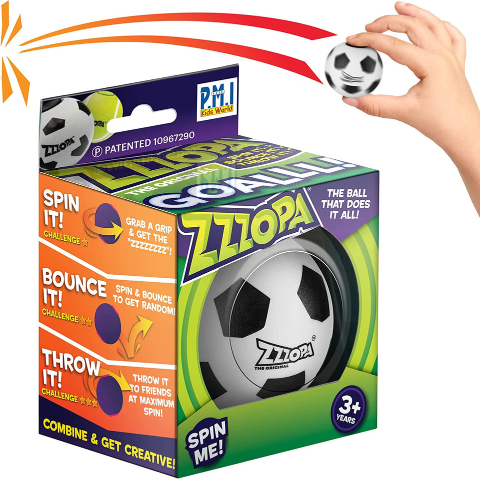 Original ZZZOPA GoAll Fidget Stress Ball Mini Soccer Throw Spin Bounce Toy PMI International