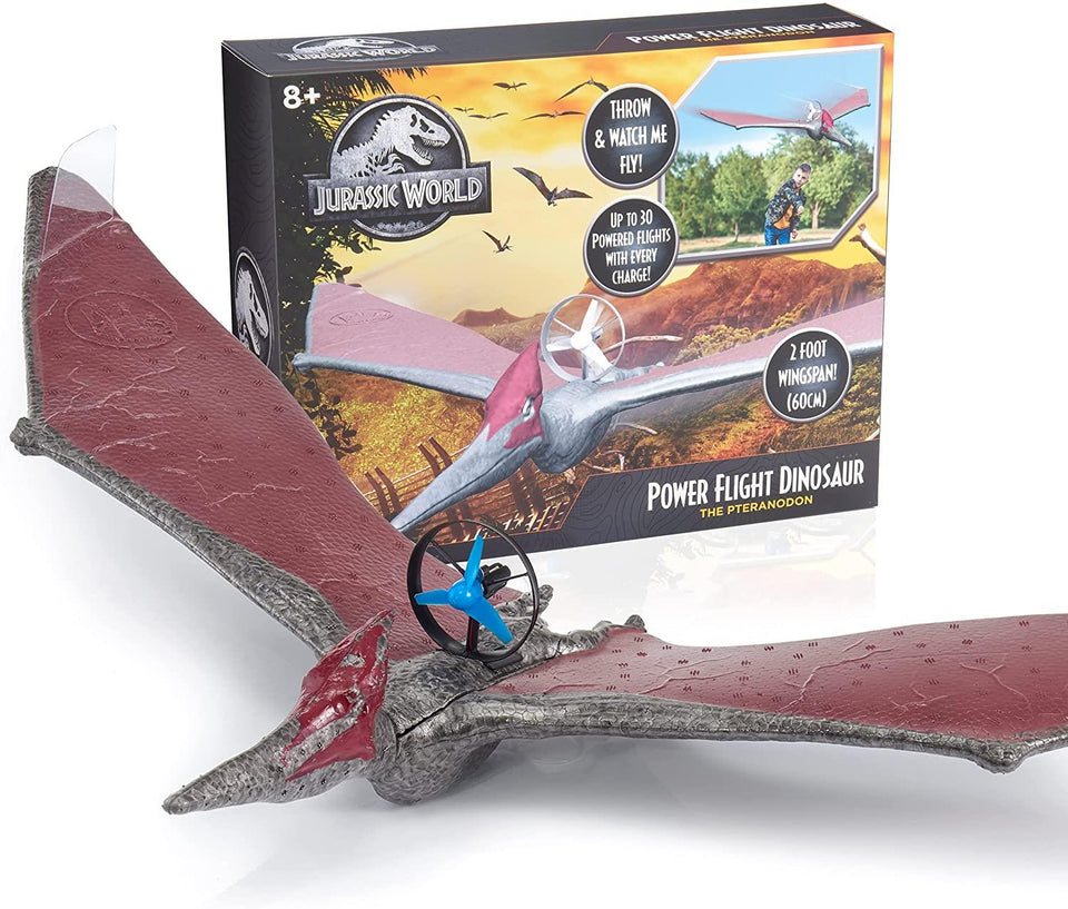 Jurassic World Power Flight Dino Pteranodon Flying Dinosaur Interactive Toy WOW! Stuff