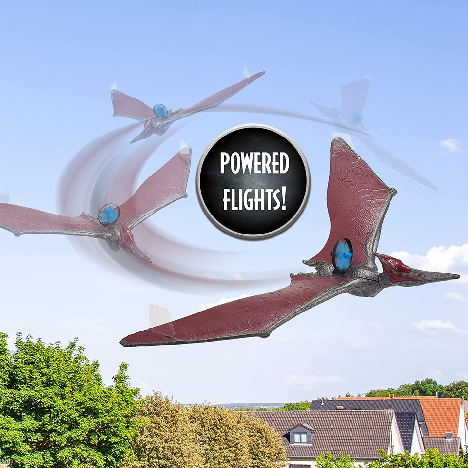 Jurassic World Power Flight Dino Pteranodon Flying Dinosaur Interactive Toy WOW! Stuff