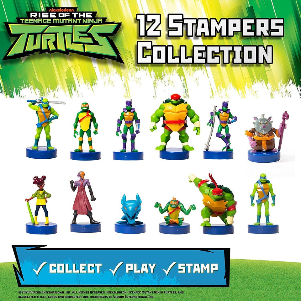 Teenage Mutant Ninja Turtles Stamps 5pk Muninn Raph Mikey Donnie Leo TMNT Figure PMI International