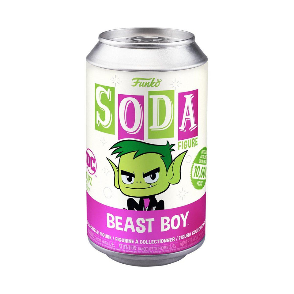 Funko Soda Teen Titans Metal Beast Boy Limited Vinyl Figure