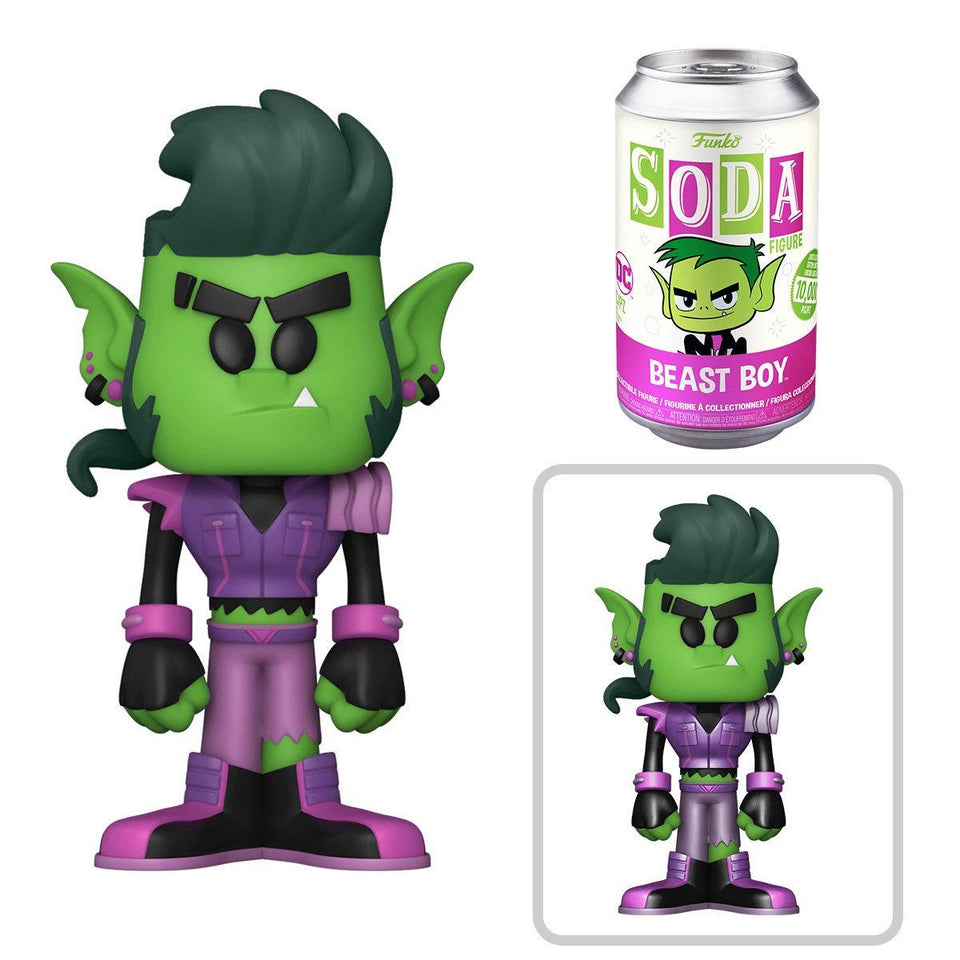 Funko Soda Teen Titans Metal Beast Boy Limited Vinyl Figure