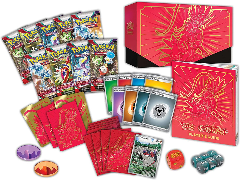 Pokemon TCG Red Koraidon Elite Trainer Box Scarlet Violet Trading Card Game