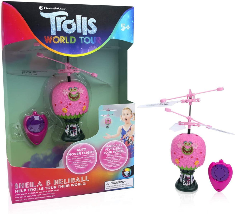 Trolls World Tour Hot Air Balloon Shelia B Heliball RC Hover Flying Ball WOW! Stuff