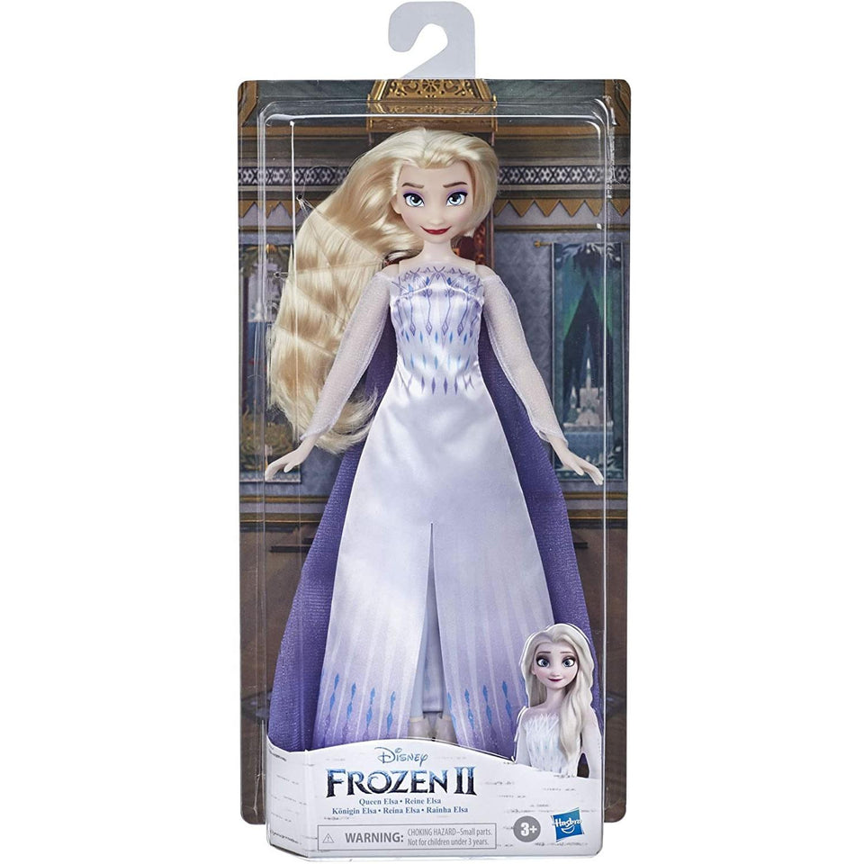 Disney Frozen 2 Queen Elsa Fashion Doll Blonde Blue Gown Hasbro