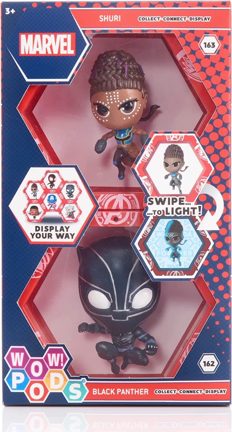 WOW Pods Black Panther Shuri Twin Pack Wakanda Forever Collection Light-Up WOW! Stuff