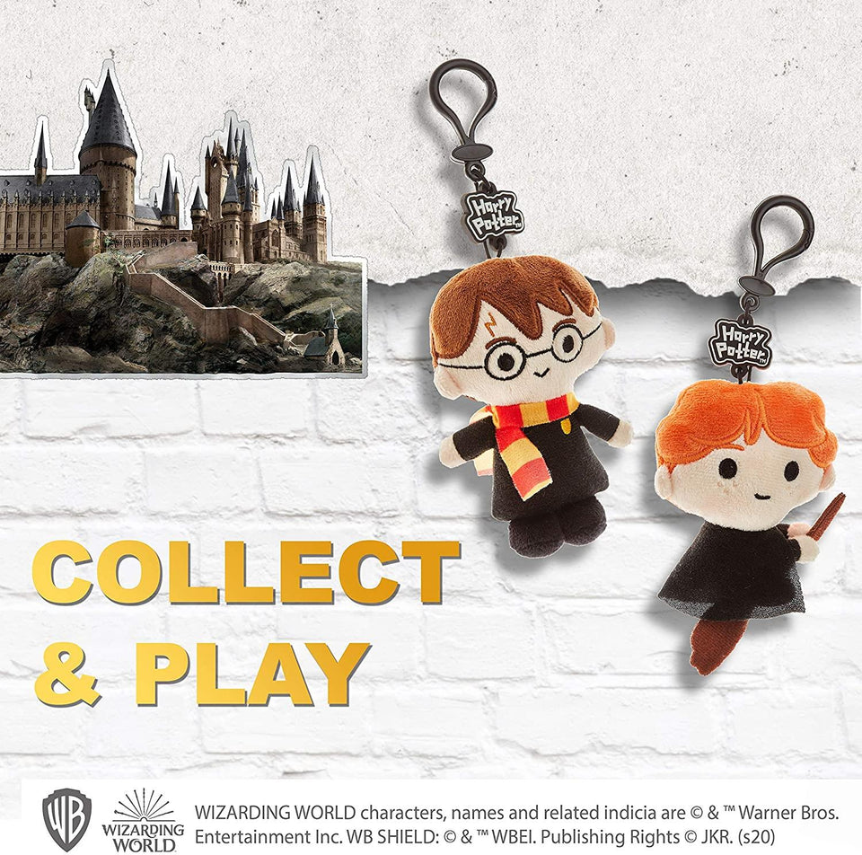 Hogwarts Plush Keychain 3pk Harry Potter Ron Hermione Zipper Pull Set PMI International