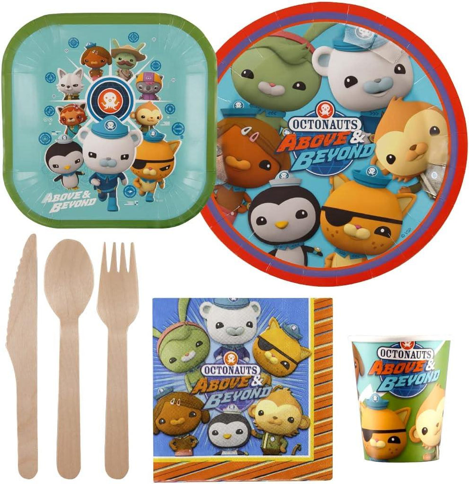 Octonauts Above & Beyond Party in a Box Kit 100+ pcs Balloon Utensils Decorations Stickers Mighty Mojo