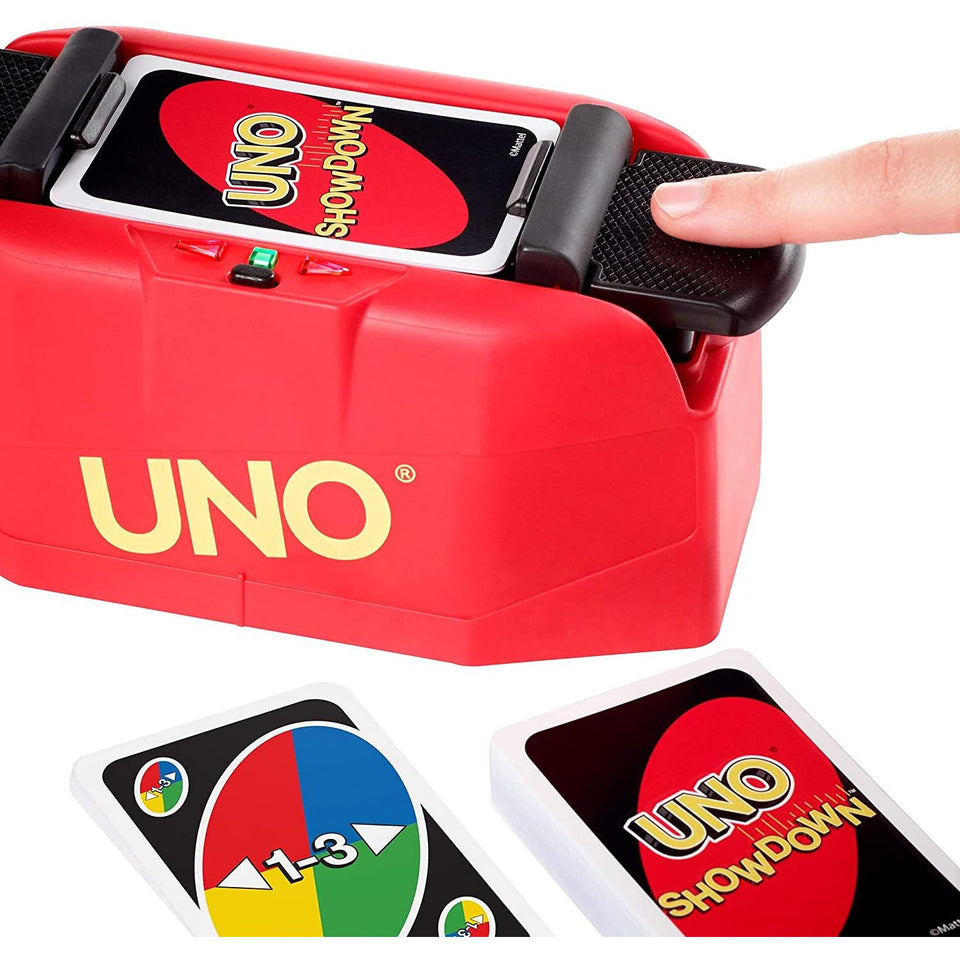 Uno Showdown Matching Interactive Quickdraw Card Game Family Fun Mattel