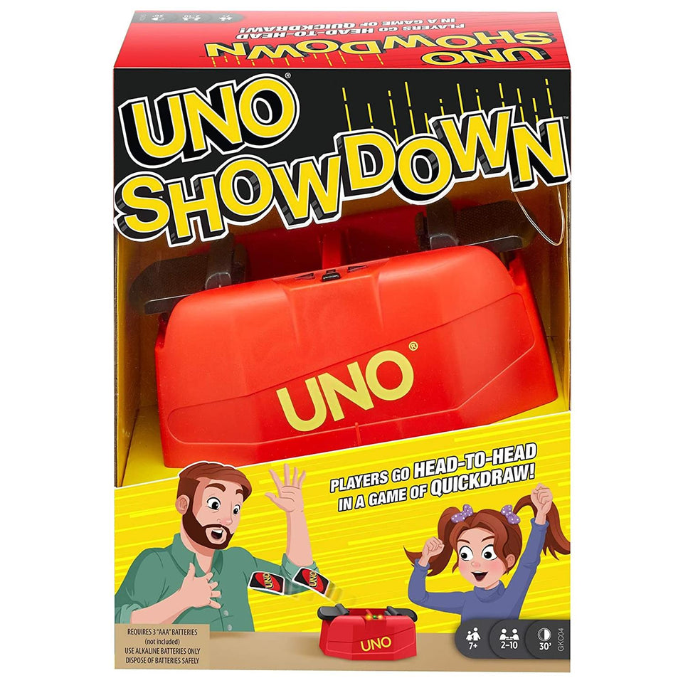 Uno Showdown Matching Interactive Quickdraw Card Game Family Fun Mattel