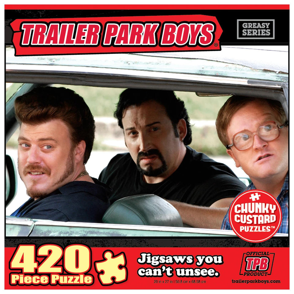 Trailer Park Boys Chrysler 420pc Ricky Julian Bubbles Jigsaw Chunky Puzzle TV Series Character Mighty Mojo