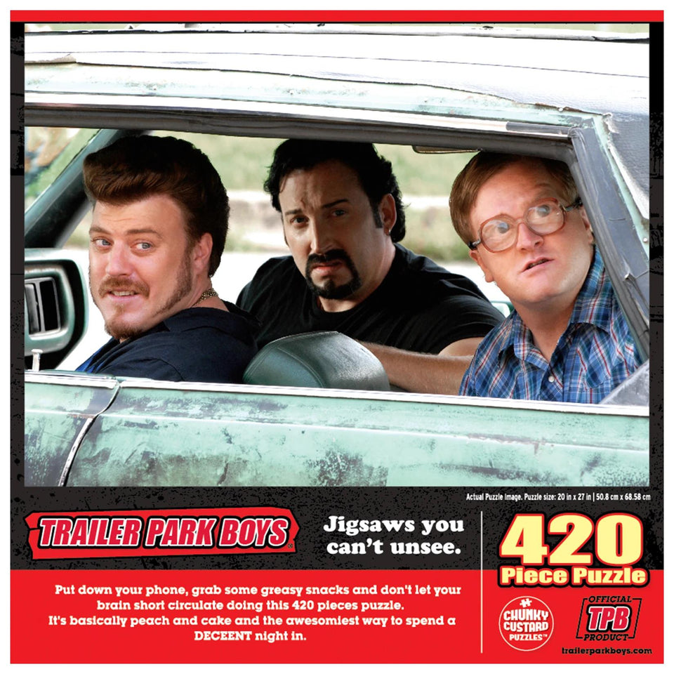 Trailer Park Boys Chrysler 420pc Ricky Julian Bubbles Jigsaw Chunky Puzzle TV Series Character Mighty Mojo