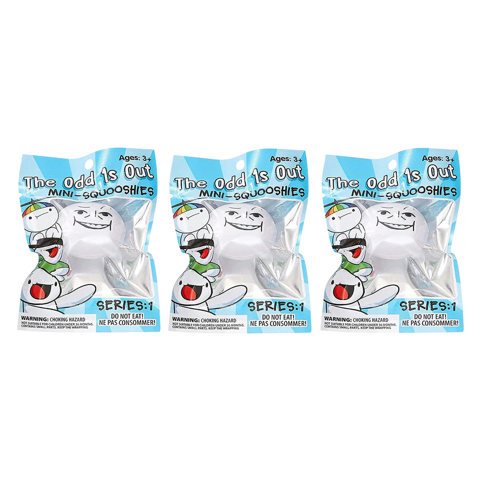 The Odd 1s Out Mini Squooshies 3-Pack Series 1 Random Figure Set