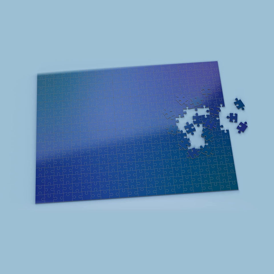Impossible Blue Jigsaw Puzzle 500pcs Hardcore Difficulty Mind Bogglingly Mighty Mojo