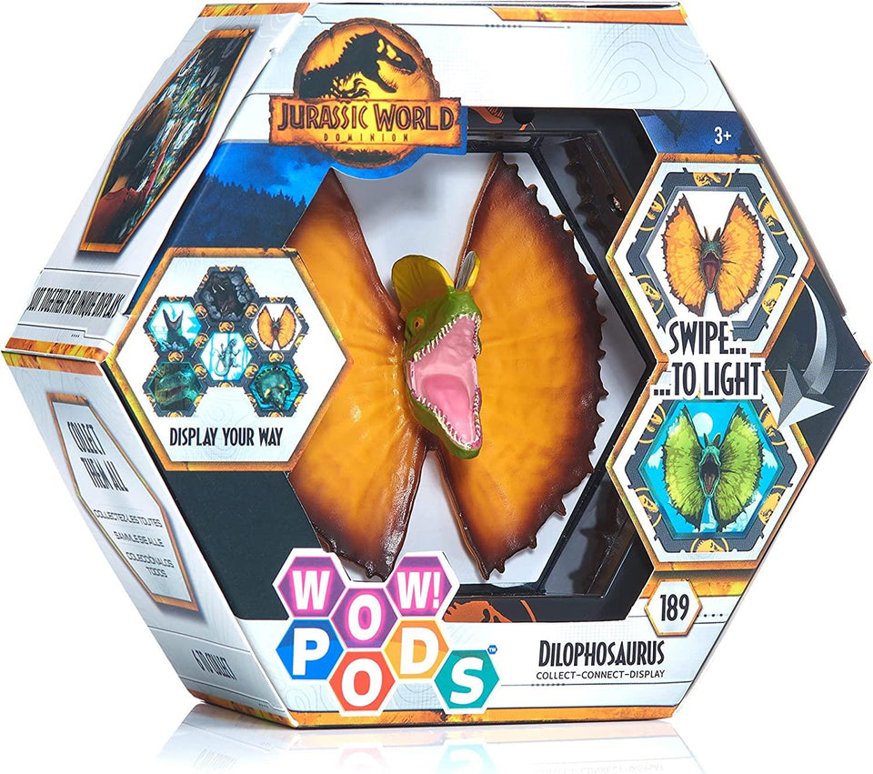 WOW Pods Dilophosaurus Dinosaur Jurassic World Dominion Light-Up Figure WOW! Stuff