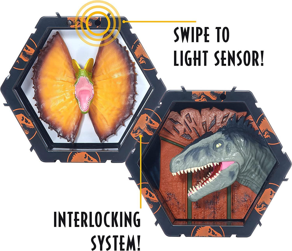 WOW Pods Dilophosaurus Dinosaur Jurassic World Dominion Light-Up Figure WOW! Stuff