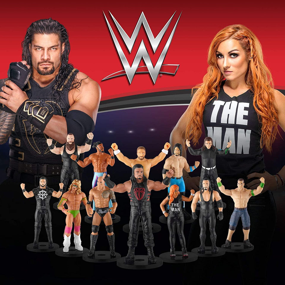 WWE Pencil Toppers 12pk Ultimate Warrior Roman Reigns Becky Lynch Cena PMI International