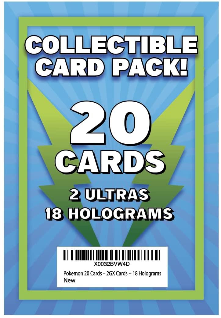 Pokemon TCG 20ct Card Pack 2GX 18 Holograms Exclusive Expansions Trading Game Mighty Mojo